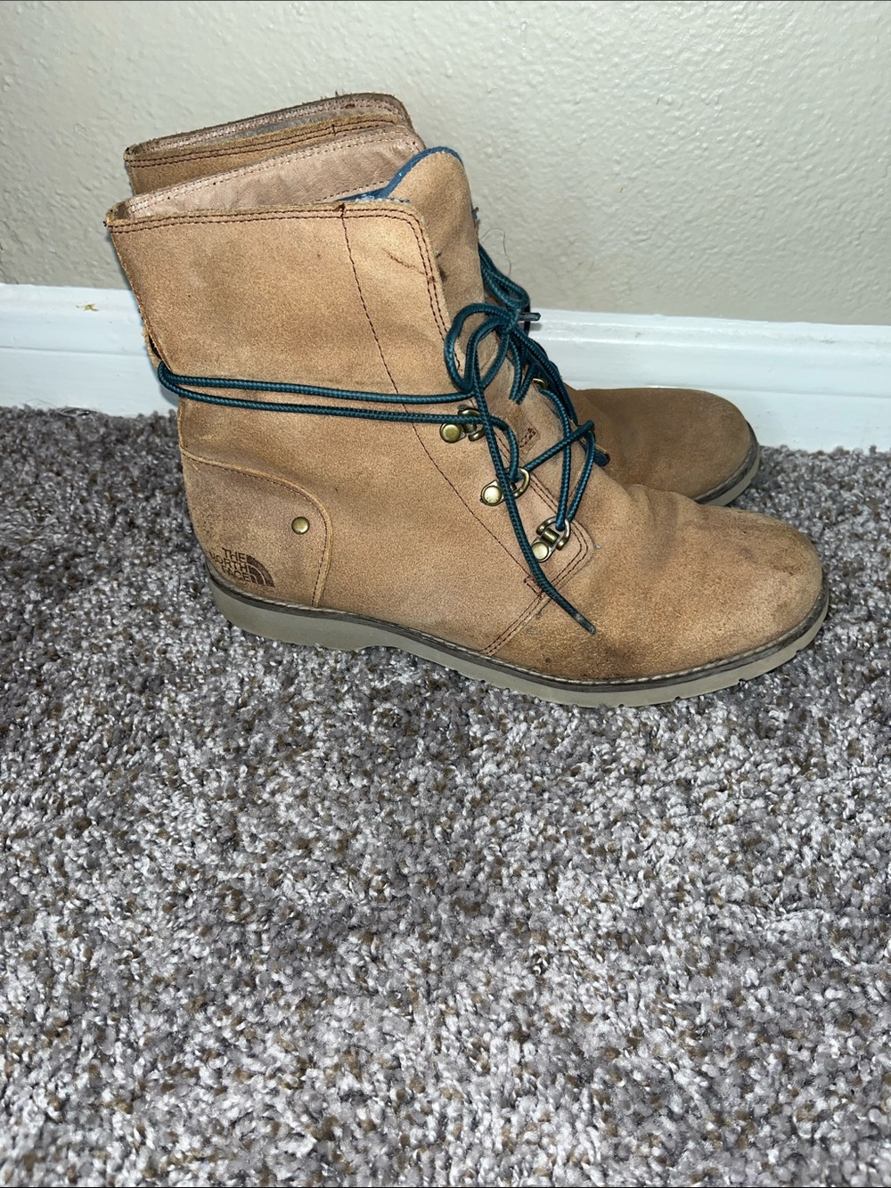 The North Face Women's Tan Suede Ballard Ankle Boots